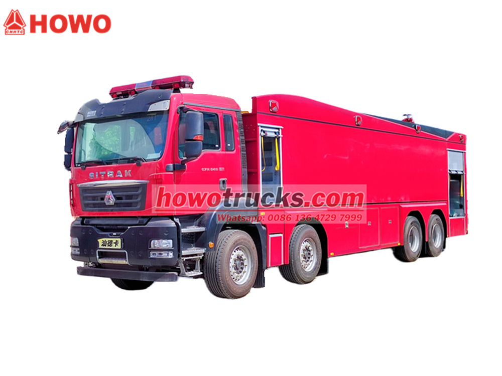 Howo 8x4 fire tank truck 