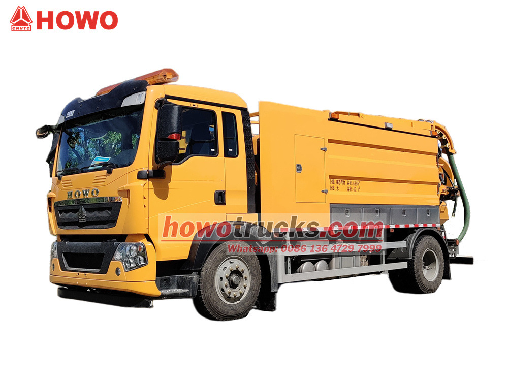 howo combination sewer cleaning truck
