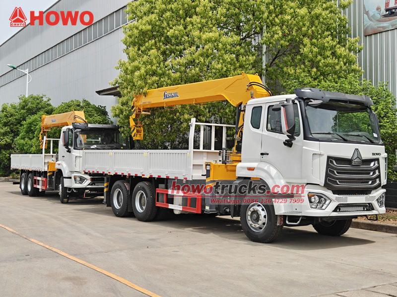 Camion de service HOWO cu macara de 20 de tone