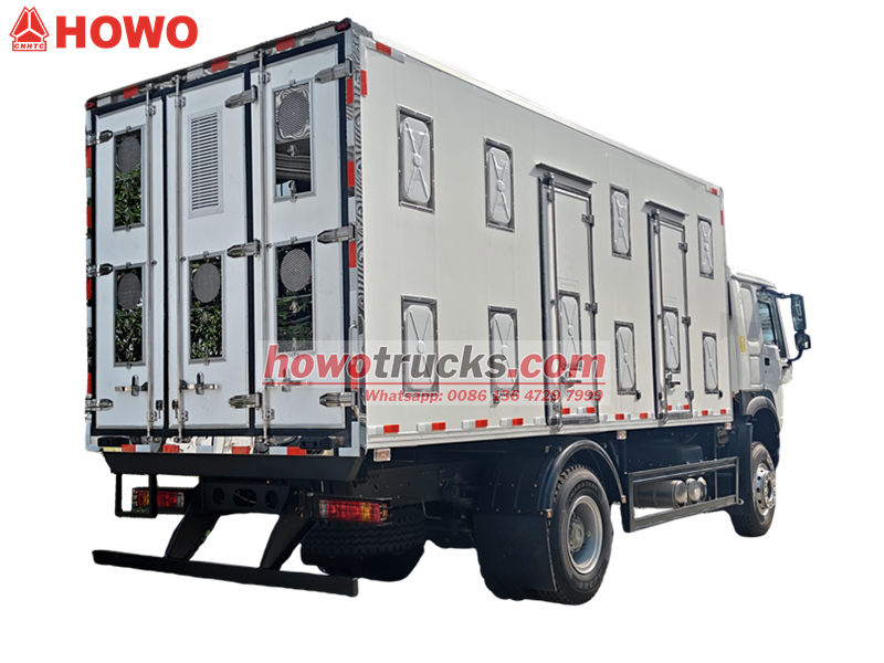 Howo freezer van truck