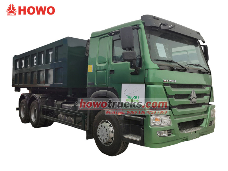 HOWO 6×4 roll off garbage truck