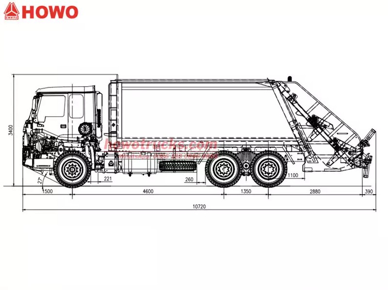 Camion compactor de deșeuri Howo heavy 20CBM