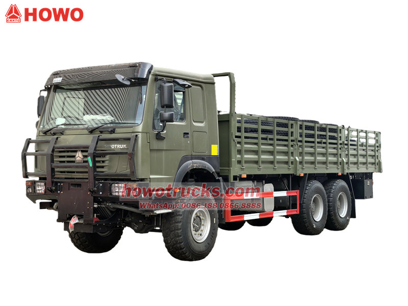 Howo 6WD drive military troop carrier truck