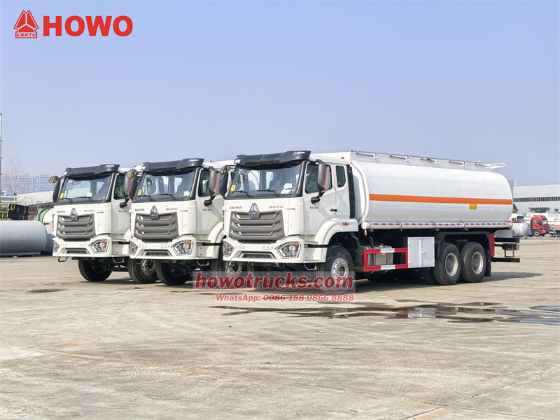 3 units HOWO 25cbm fuel truck export Mauritania 3 units HOWO 25cbm fuel truck export Mauritania