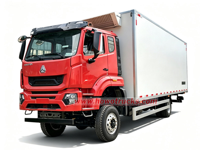 HOWO freezer van truck HOWO freezer van truck